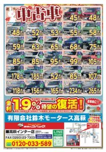 金利1.9%待望の復活！