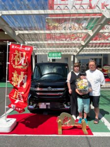 北茨城市にお住いのＩ様 スペーシアカスタムをご納車させていただきました。